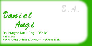 daniel angi business card